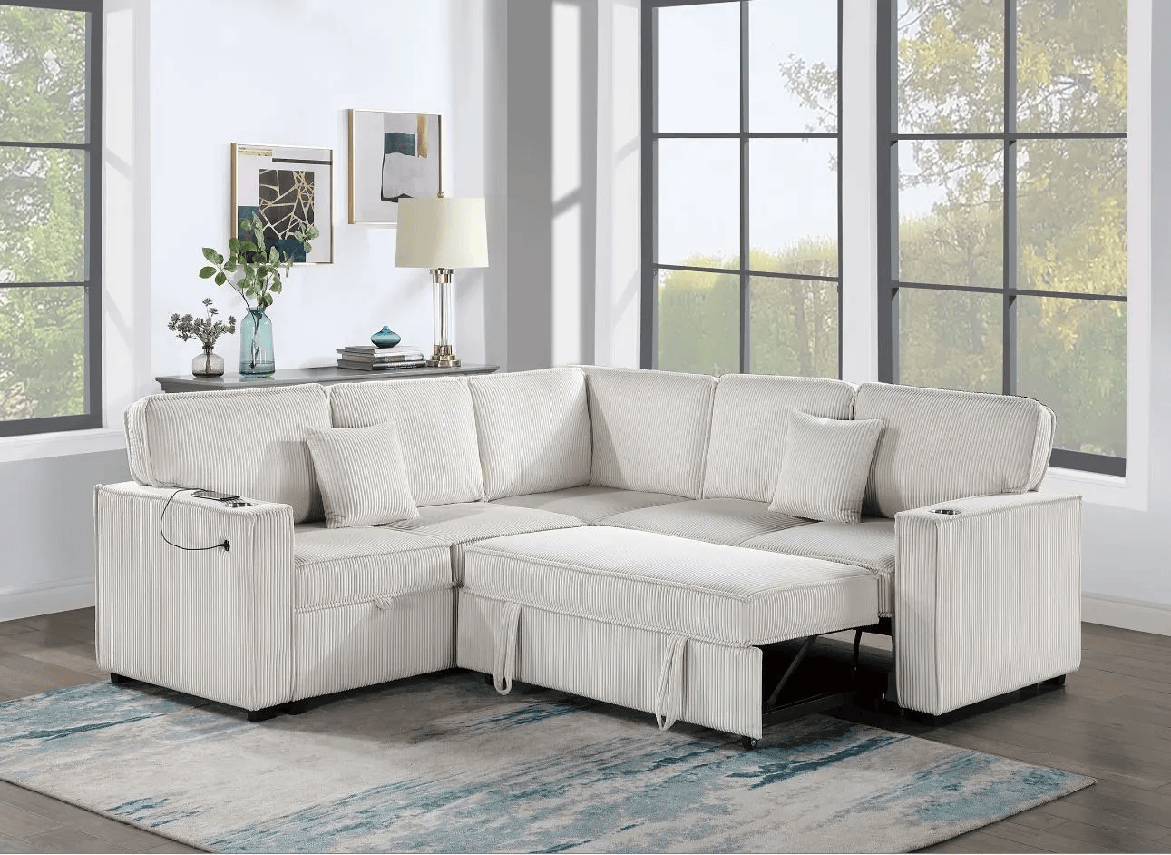 3-Piece Convertible Sectional