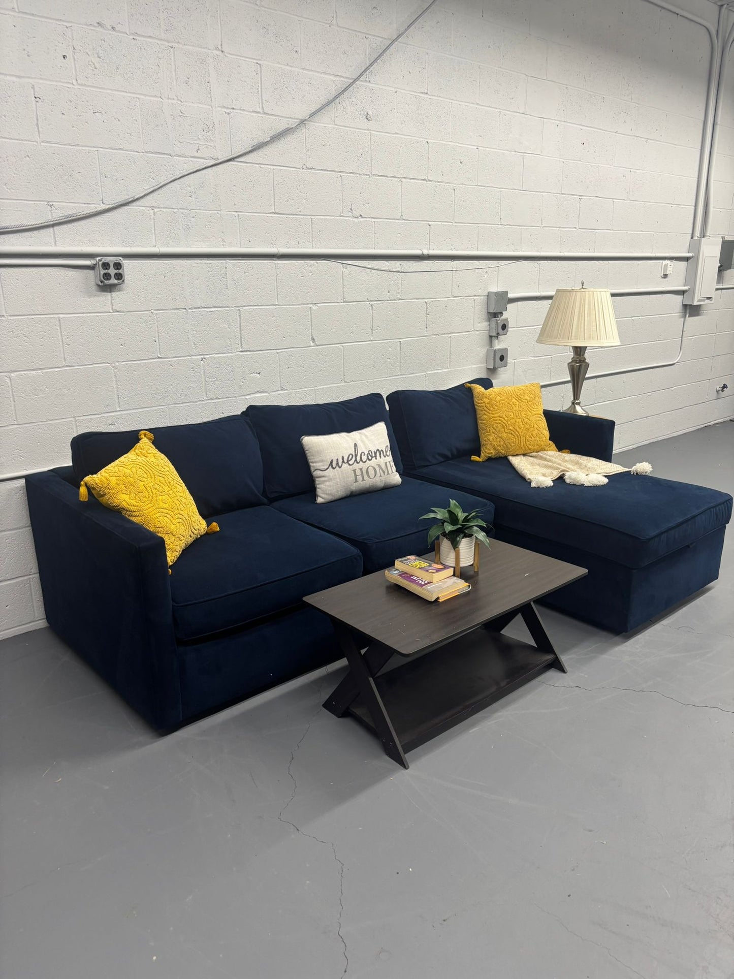 West Elm Harris Storage Sofa & Chaise Sectional
