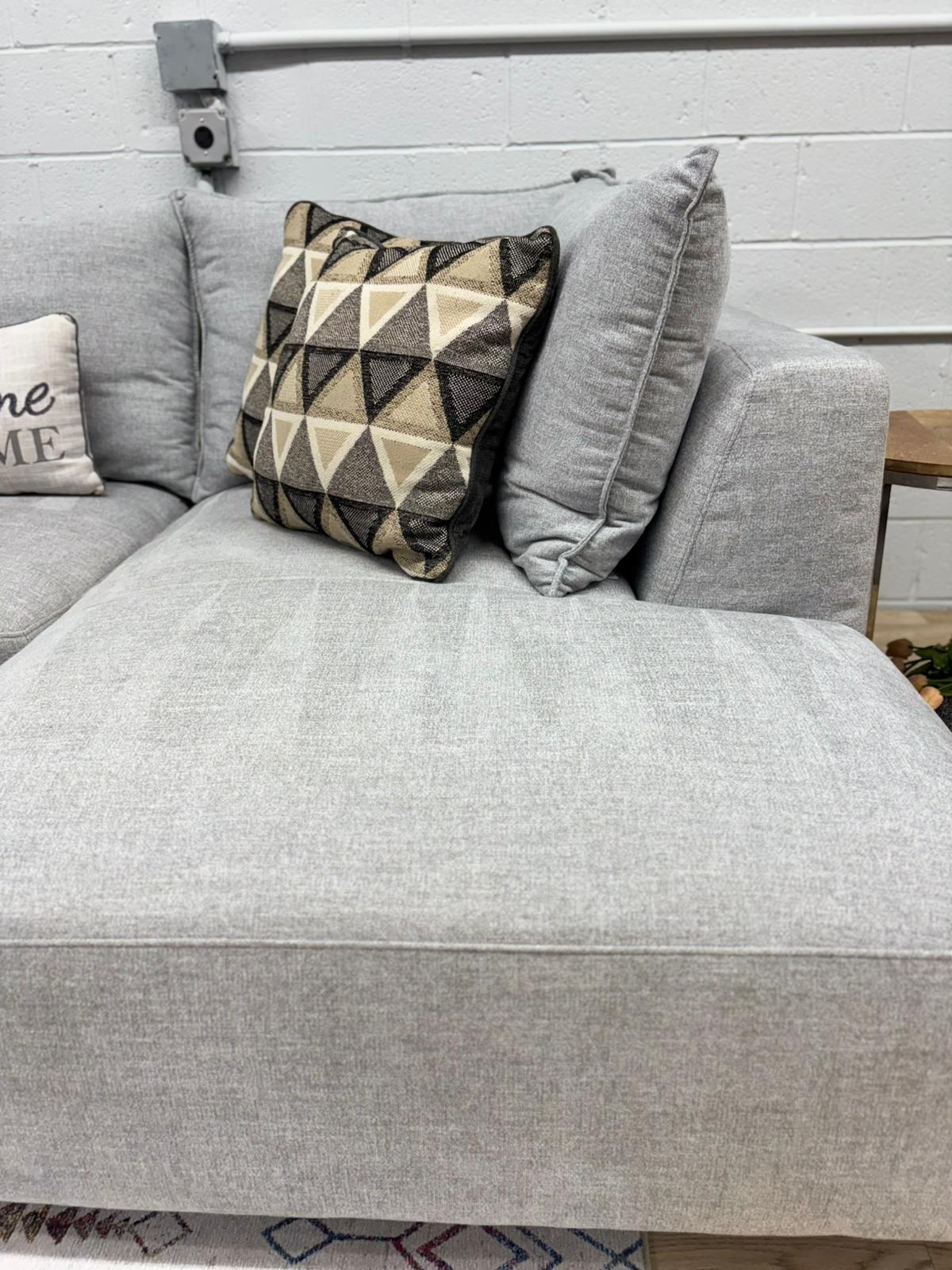 Macon 3-Piece Fabric Modular Sectional – Light Gray