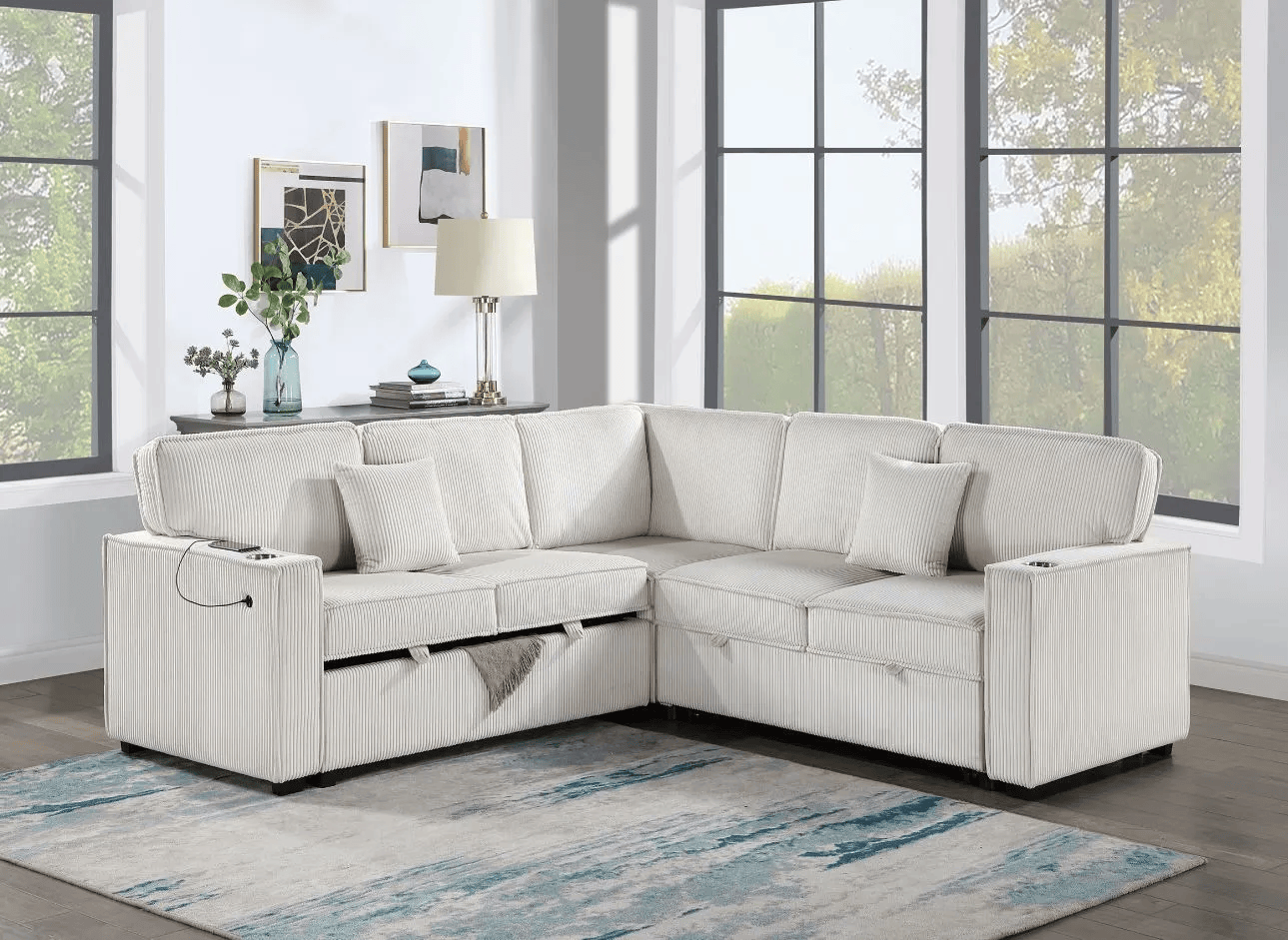 3-Piece Convertible Sectional