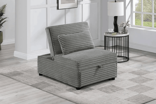 Convertible Sofa W/ Accent Pillow