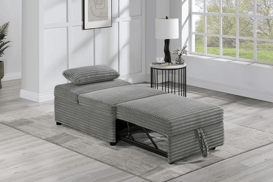 Convertible Sofa W/ Accent Pillow