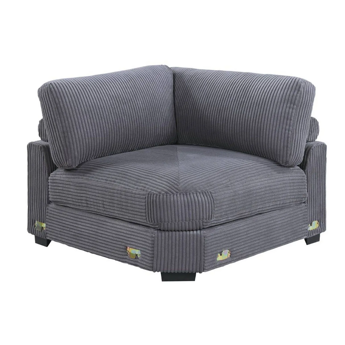 GRAY WIDE-WELT CORDUROY Modular Set