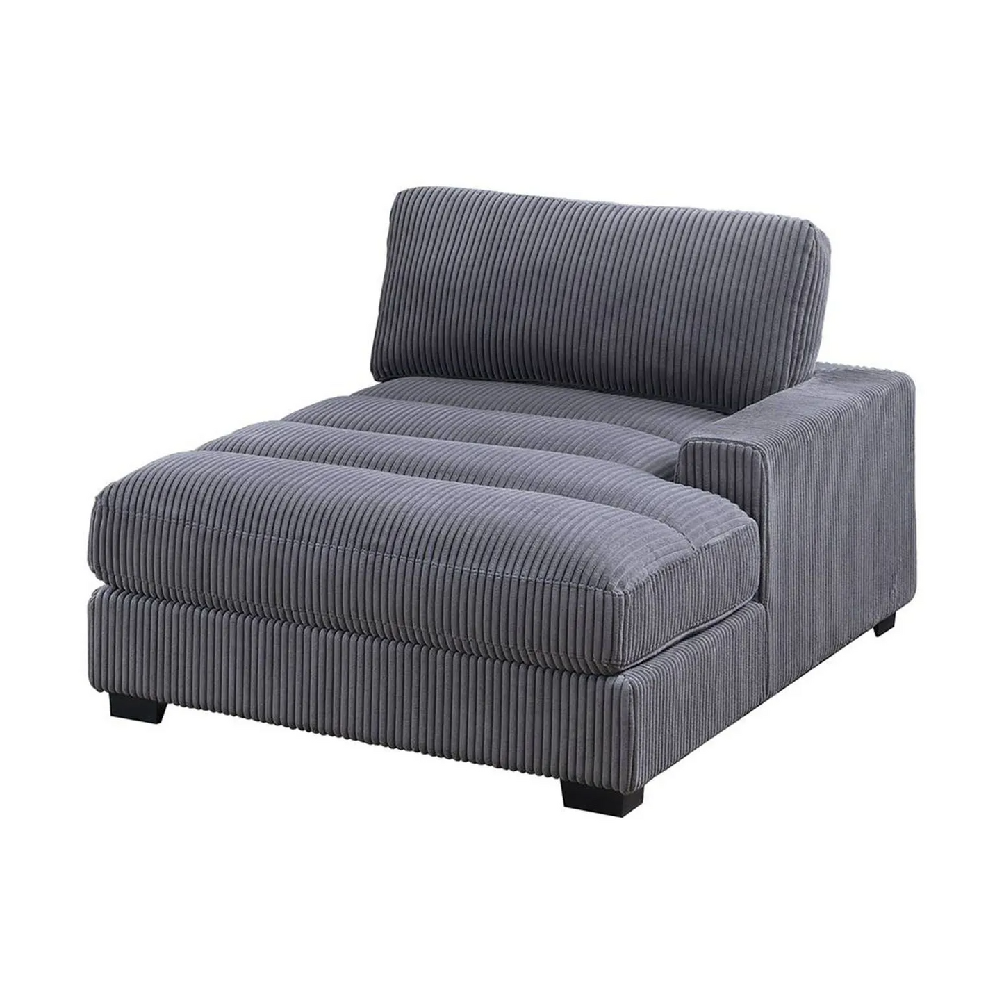 GRAY WIDE-WELT CORDUROY Modular Set