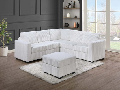 4-Piece Sectional W/ Ottoman