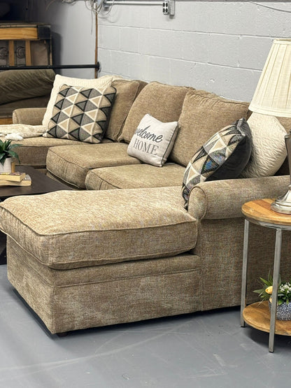 Rowe Double-Chaise Sectional – High-End Comfort & Plush Neutral Fabri