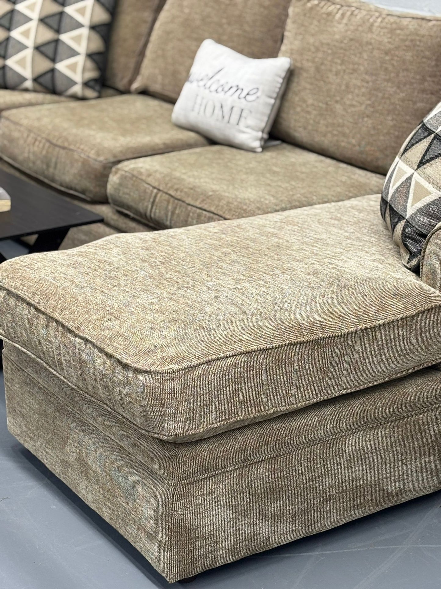Rowe Double-Chaise Sectional – High-End Comfort & Plush Neutral Fabri