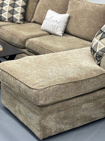 Rowe Double-Chaise Sectional – High-End Comfort & Plush Neutral Fabri
