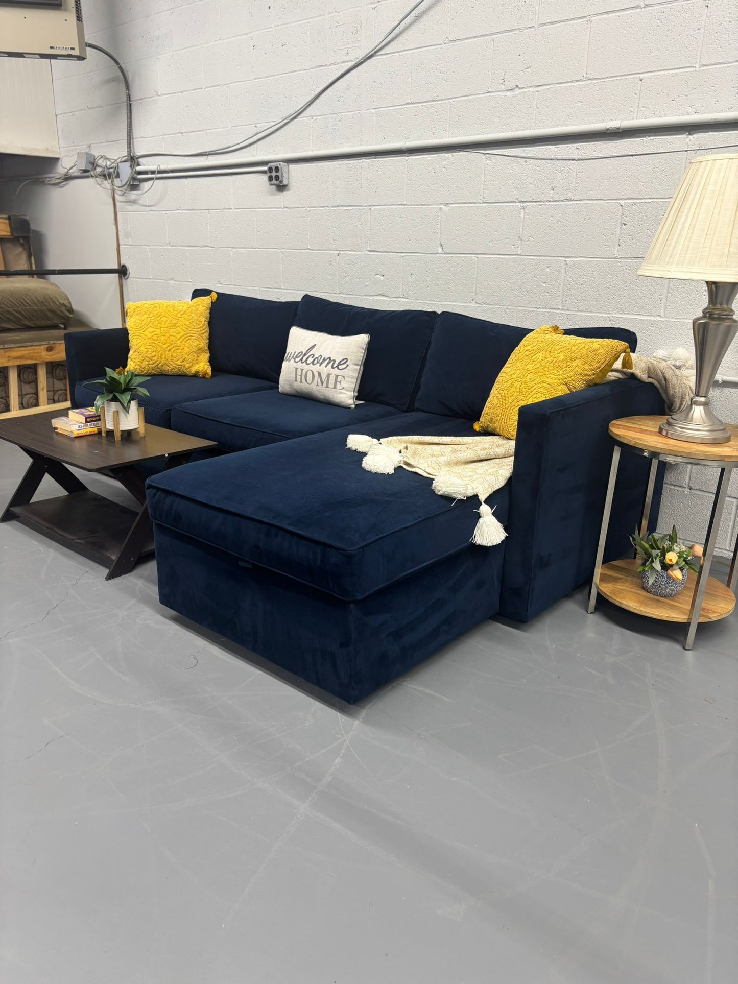 West Elm Harris Storage Sofa & Chaise Sectional