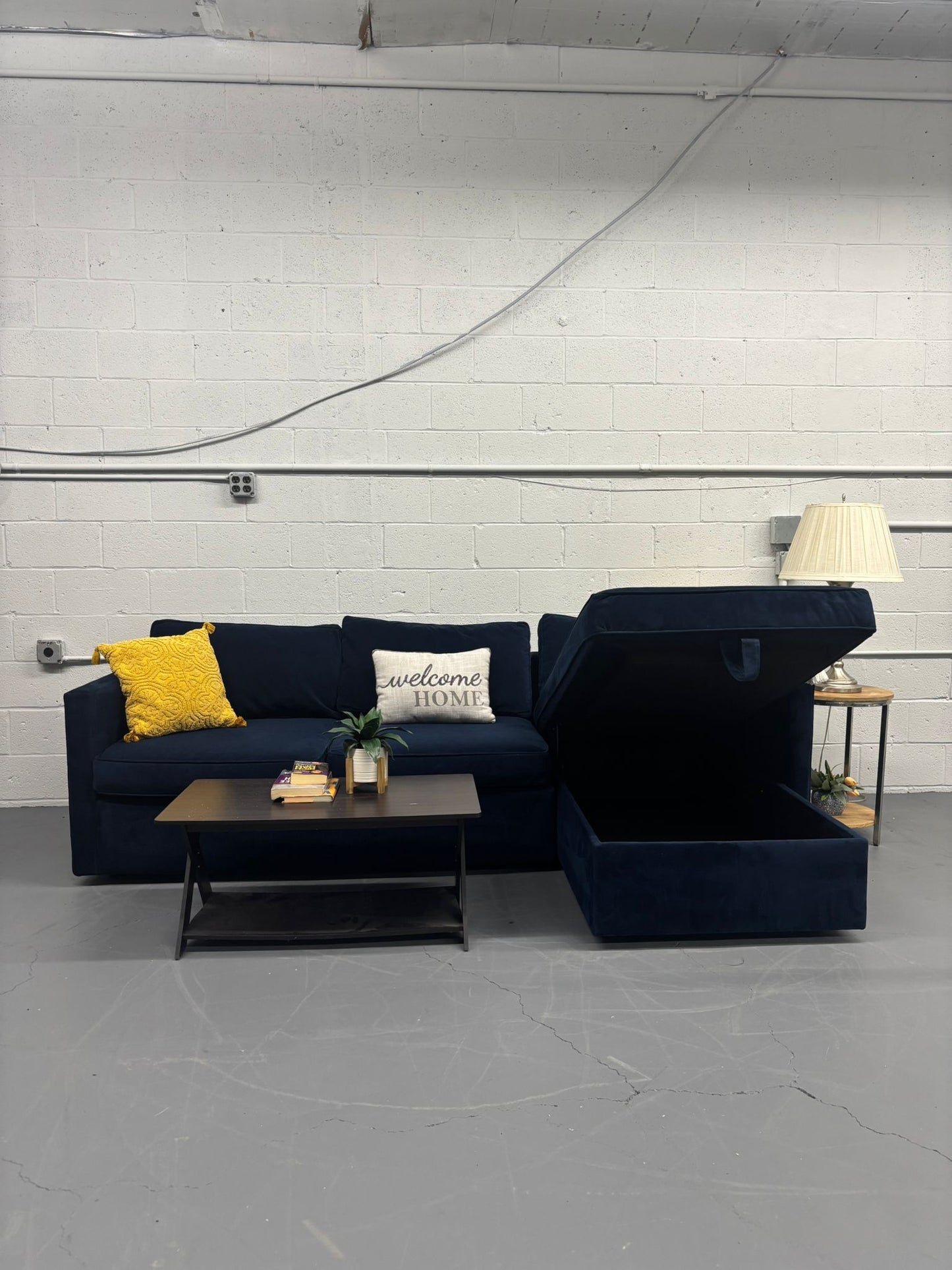 West Elm Harris Storage Sofa & Chaise Sectional