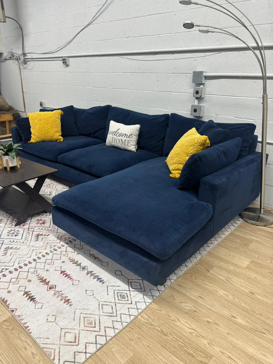 West Elm Harmony 2-Piece Bumper Chaise Sectional