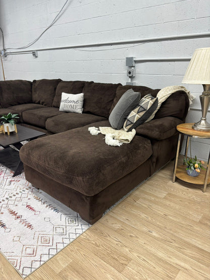 Brown Ashley Furniture Sectional Sofa