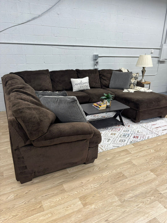 Brown Ashley Furniture Sectional Sofa