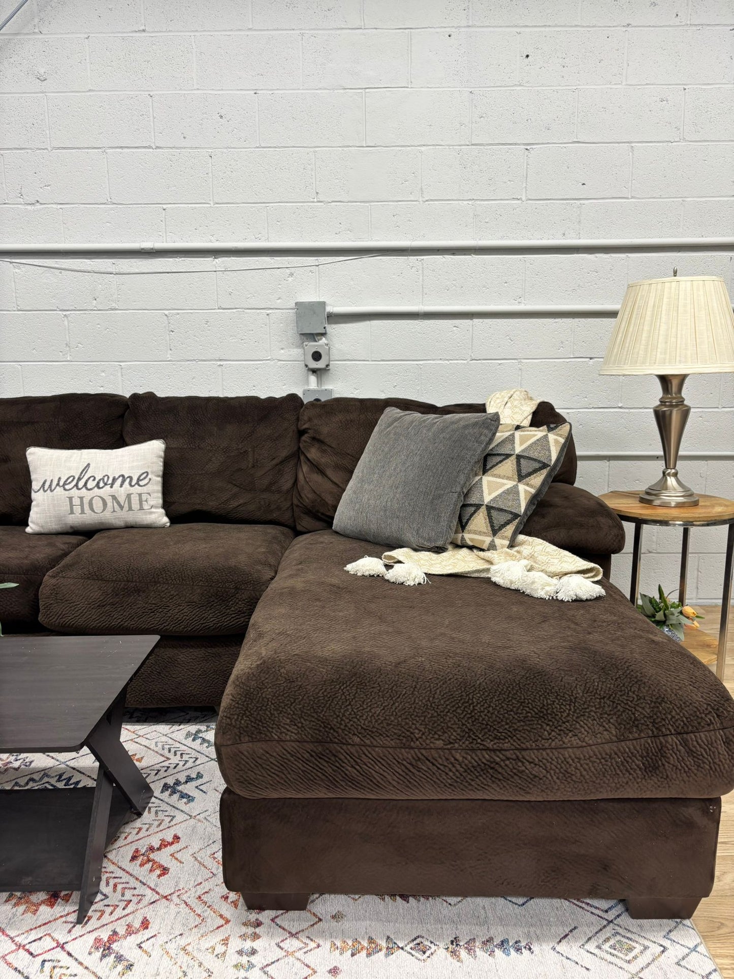 Brown Ashley Furniture Sectional Sofa