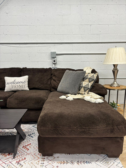 Brown Ashley Furniture Sectional Sofa