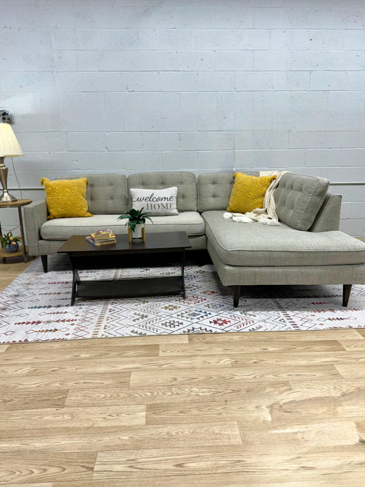 West Elm Drake Bumper Chaise Sectional Sofa