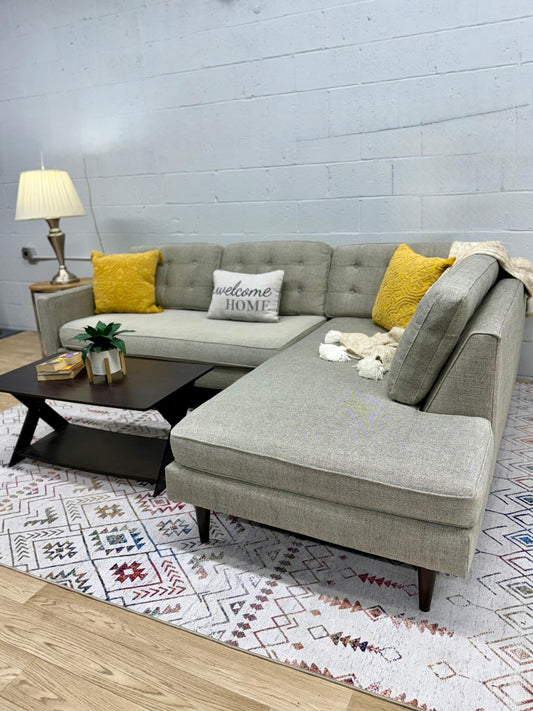 West Elm Drake Bumper Chaise Sectional Sofa
