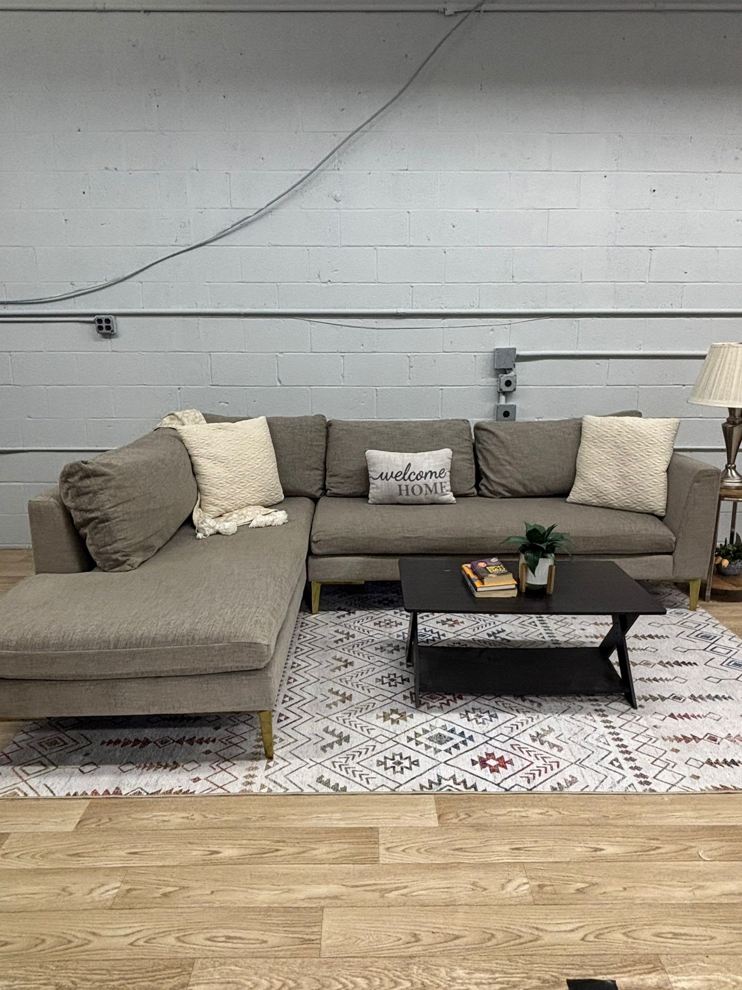 Joybird Ainsley Sectional Sofa W/ Bumper