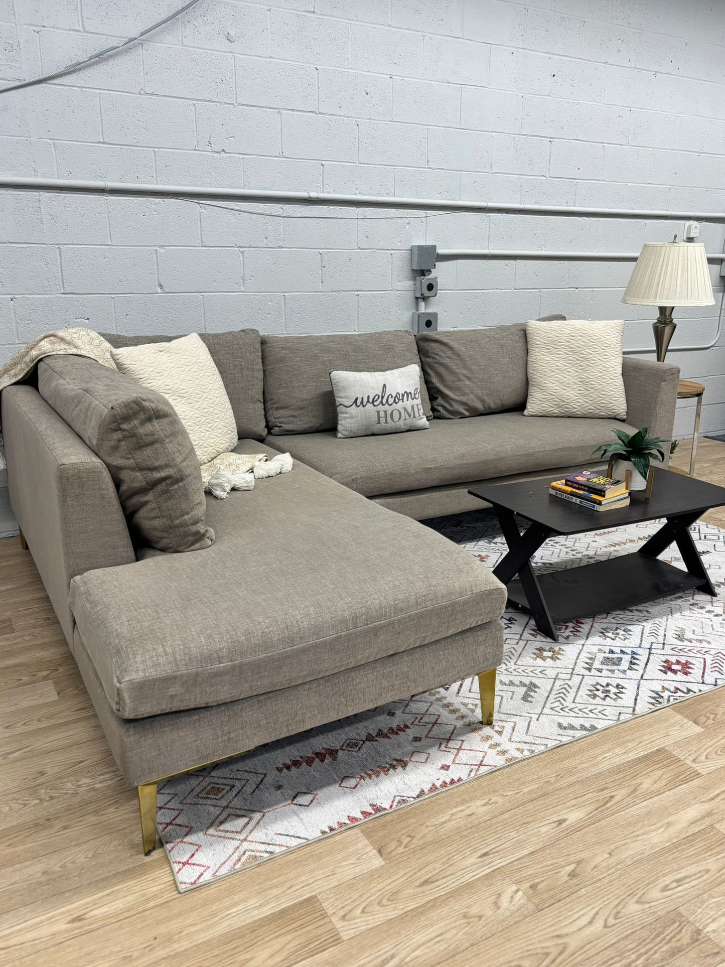 Joybird Ainsley Sectional Sofa W/ Bumper