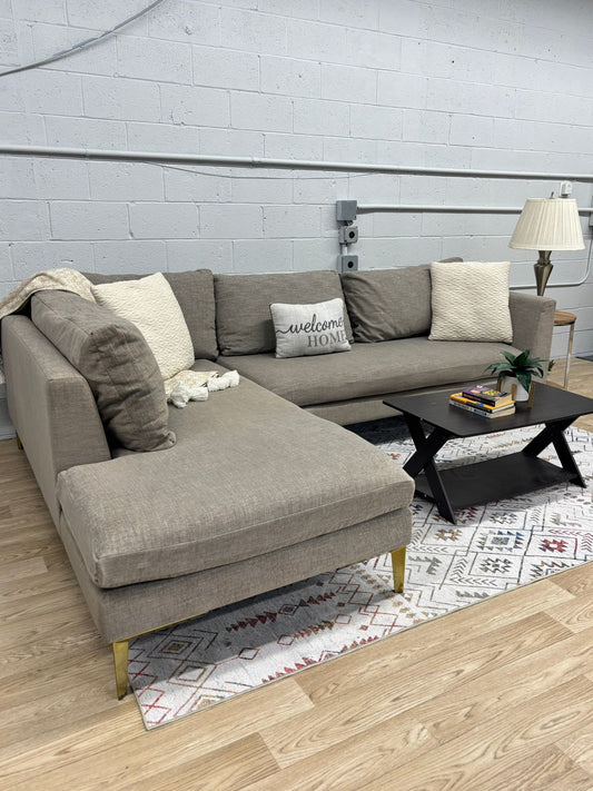 Joybird Ainsley Sectional Sofa W/ Bumper