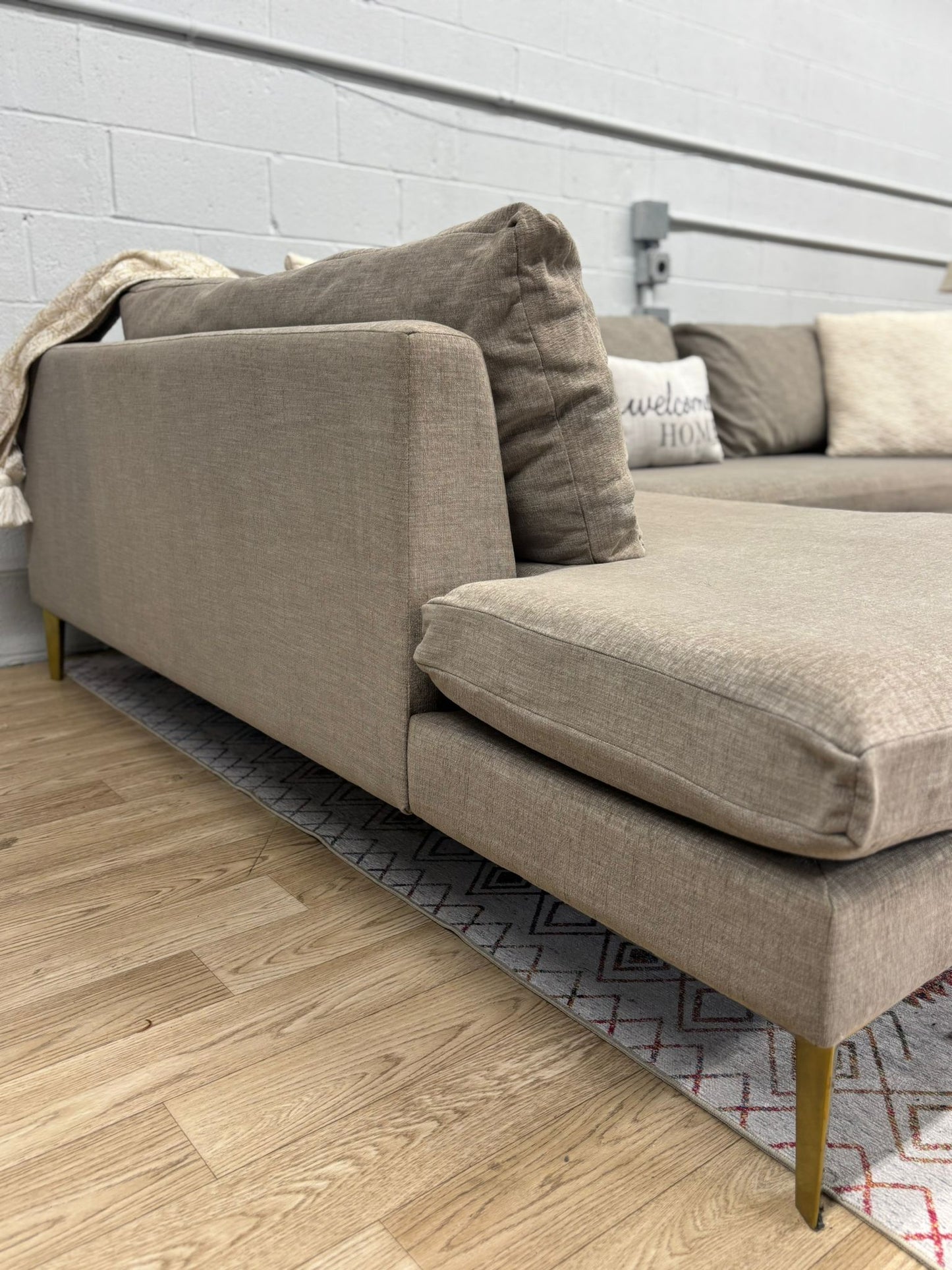 Joybird Ainsley Sectional Sofa W/ Bumper