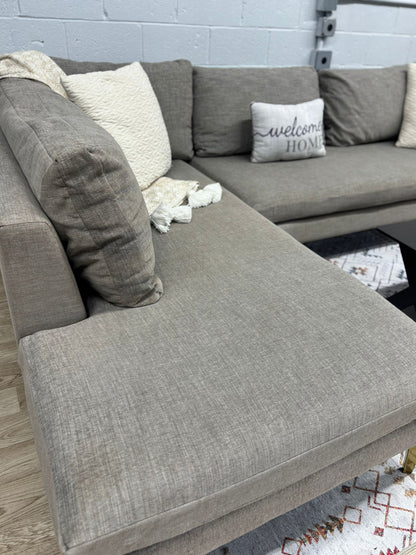 Joybird Ainsley Sectional Sofa W/ Bumper