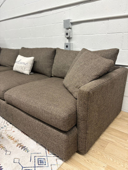 Crate and Barrel Lounge Deep 2-Piece Sectional with Chaise Lounge
