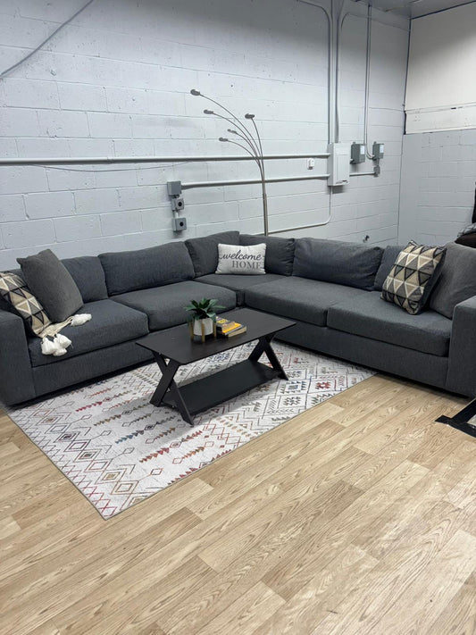 West Elm Urban Sectional – Performance Linen Graphite