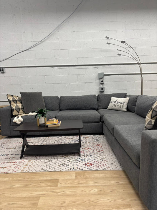 West Elm Urban Sectional – Performance Linen Graphite