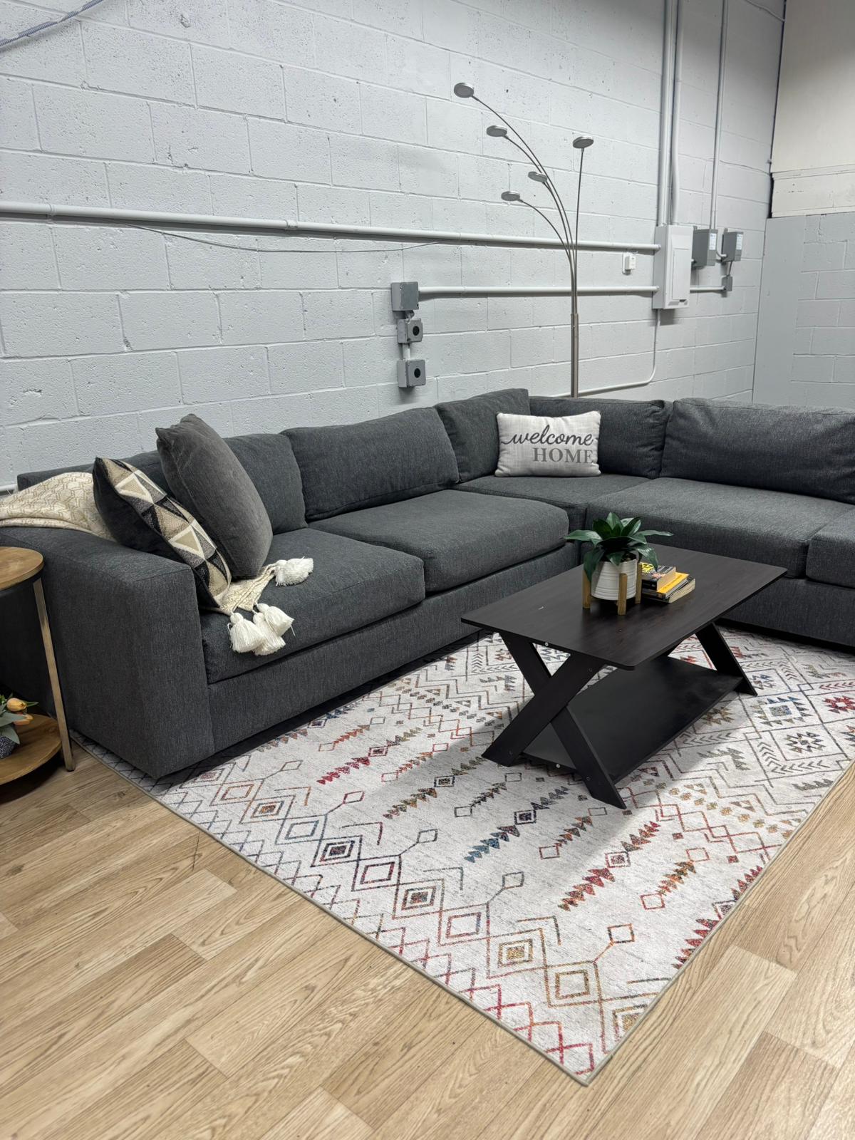 West Elm Urban Sectional – Performance Linen Graphite
