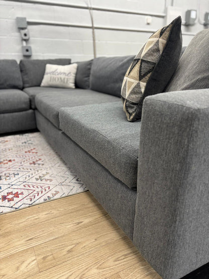 West Elm Urban Sectional – Performance Linen Graphite