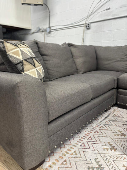 Large Gray 4-Piece Sectional w/ Chaise