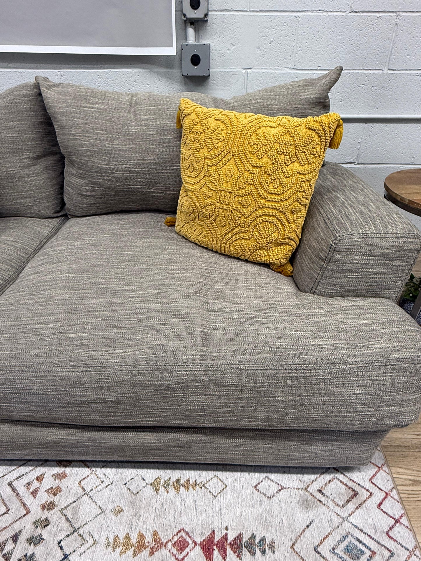 Modern Gray 2-Piece Sectional Sofa w/ Chaise