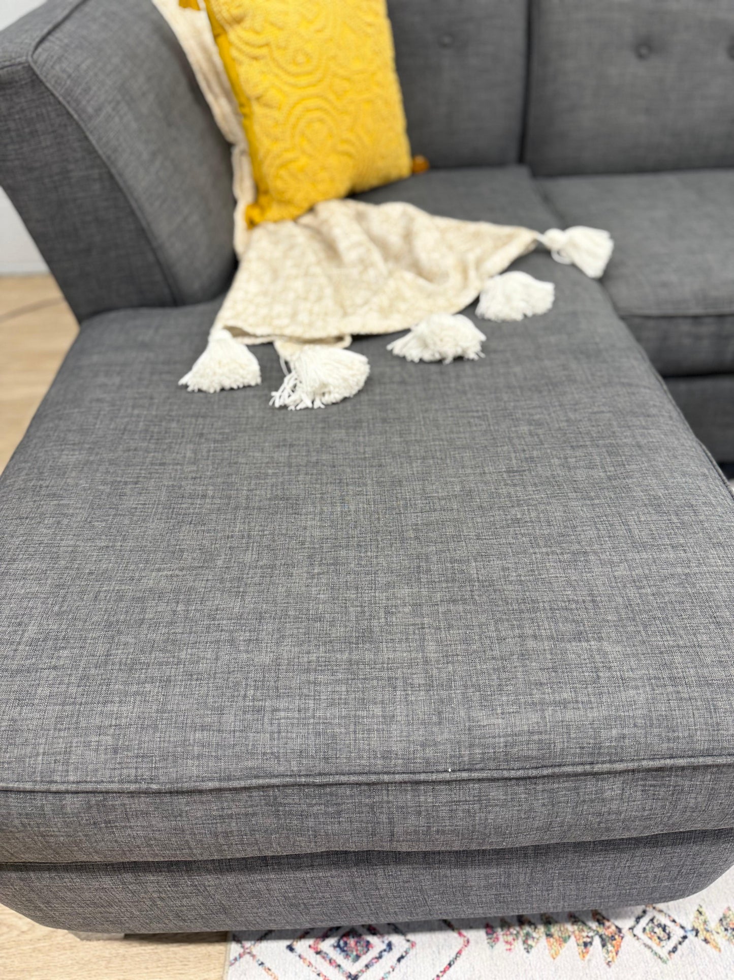 Macy’s Harper 4pc Sectional – Charcoal Gray