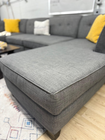 Macy’s Harper 4pc Sectional – Charcoal Gray