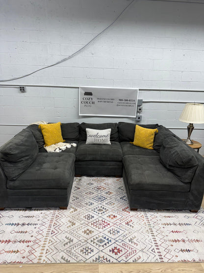 Thomasville Tisdale 5pc Sectional – Charcoal Gray