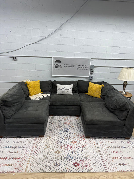 Thomasville Tisdale 5pc Sectional – Charcoal Gray