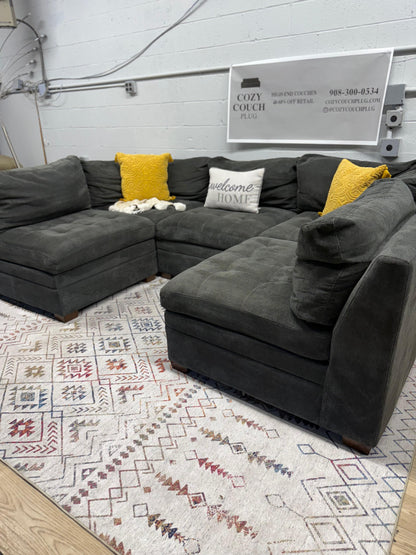 Thomasville Tisdale 5pc Sectional – Charcoal Gray