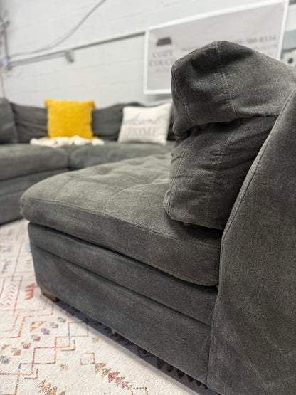 Thomasville Tisdale 5pc Sectional – Charcoal Gray