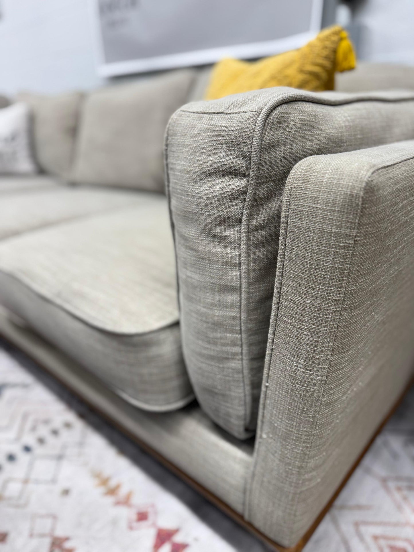 Article Timber 93” Corner Sectional – Pebble Gray