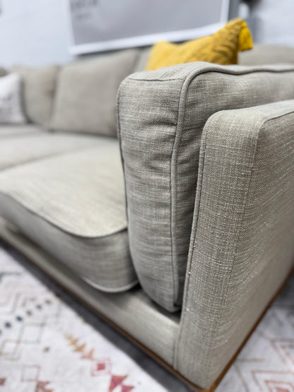 Article Timber 93” Corner Sectional – Pebble Gray