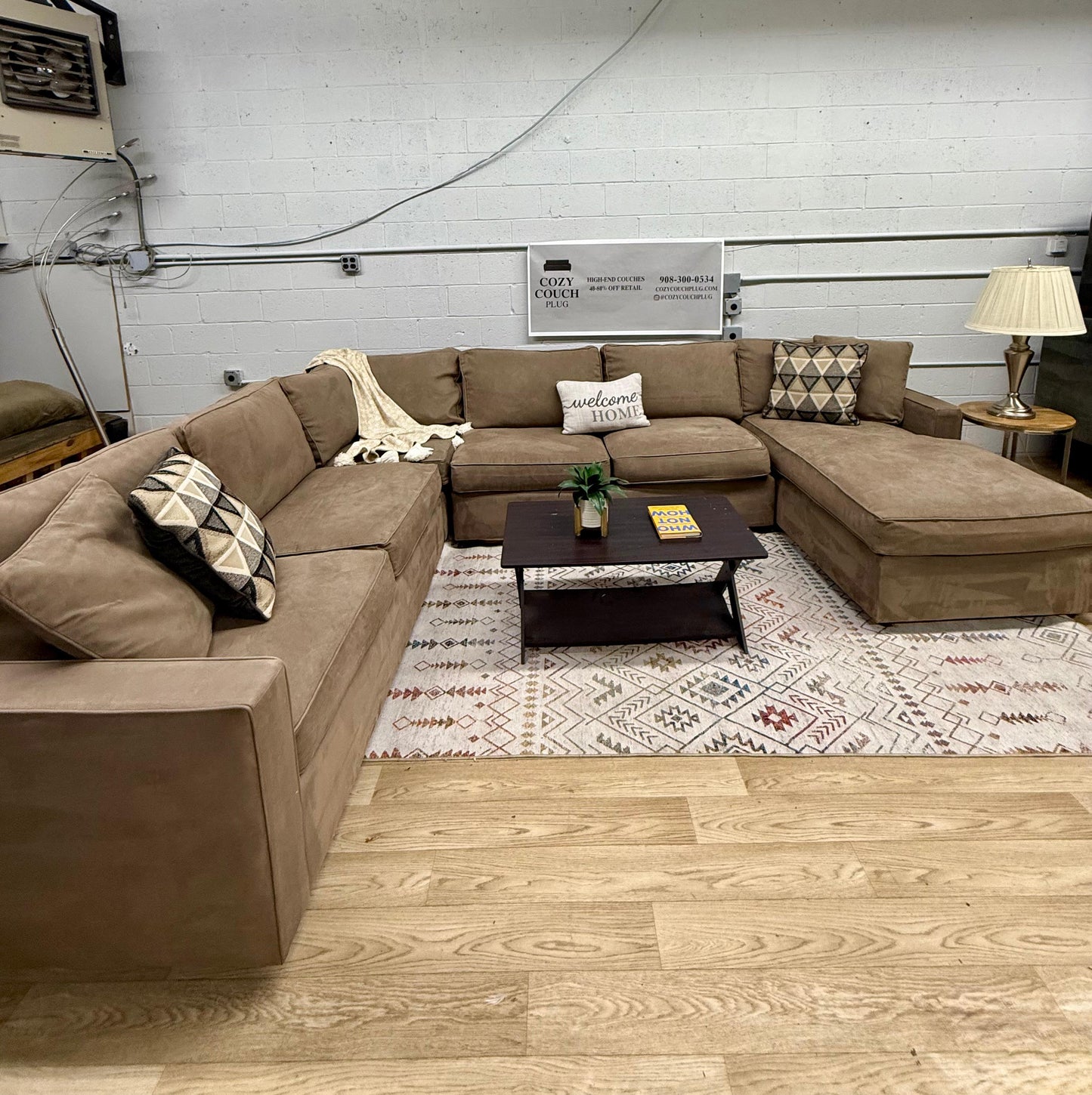 Room and Board Sectional w/ Queen Pullout Sleeper