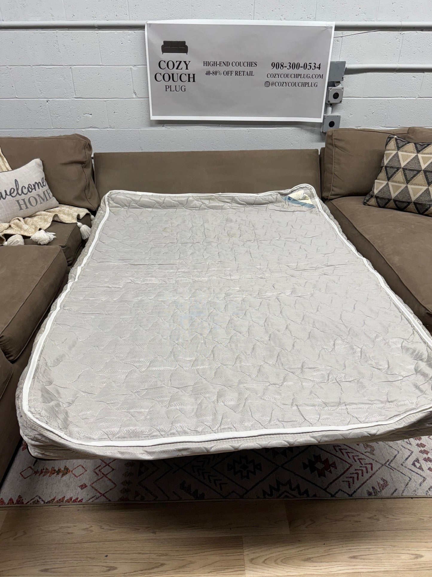 Room and Board Sectional w/ Queen Pullout Sleeper