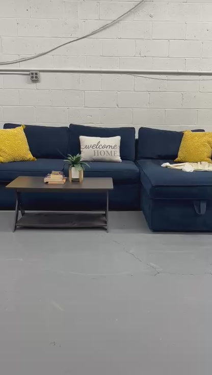 West Elm Harris Storage Sofa & Chaise Sectional