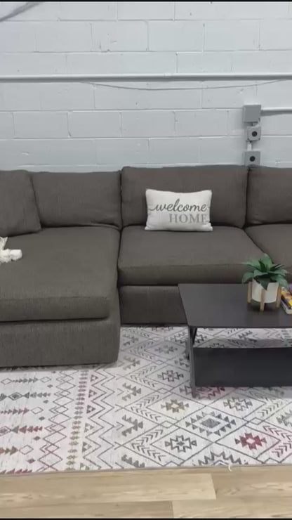 Crate and Barrel Lounge Deep 2-Piece Sectional with Chaise Lounge
